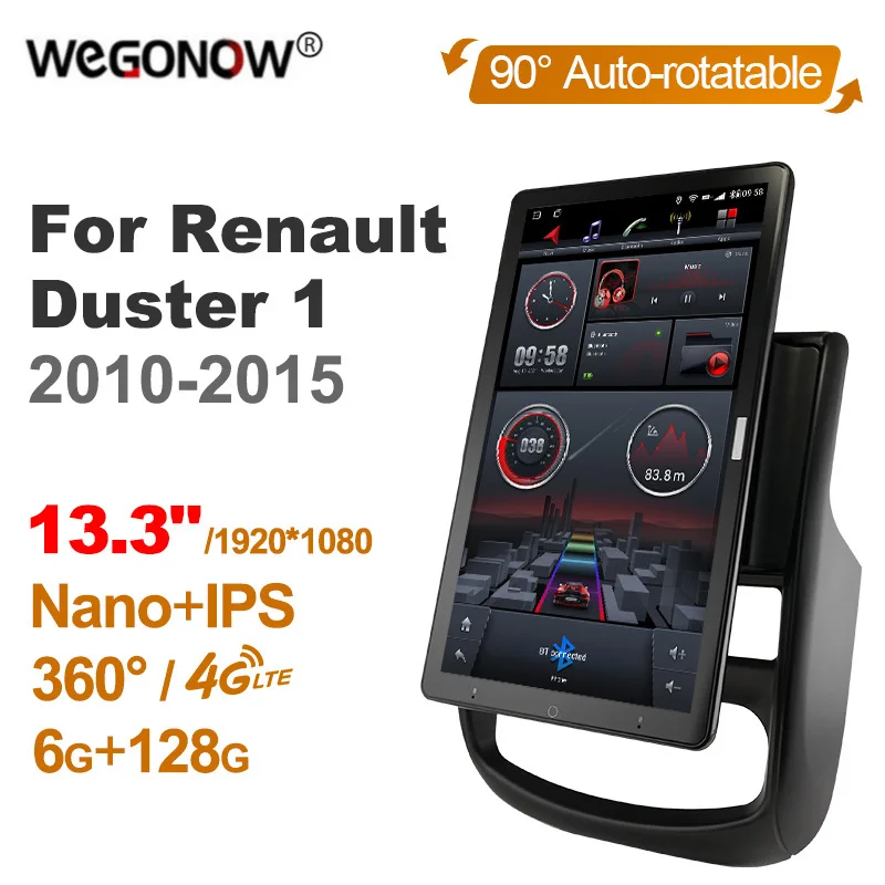 

1920*1080 13,3 ''Ownice Android 10,0 автомобильный мультимедийный плеер для Renault Duster 1 2010-2015 автомобильное радио аудио 4G LTE 360 оптический без DVD