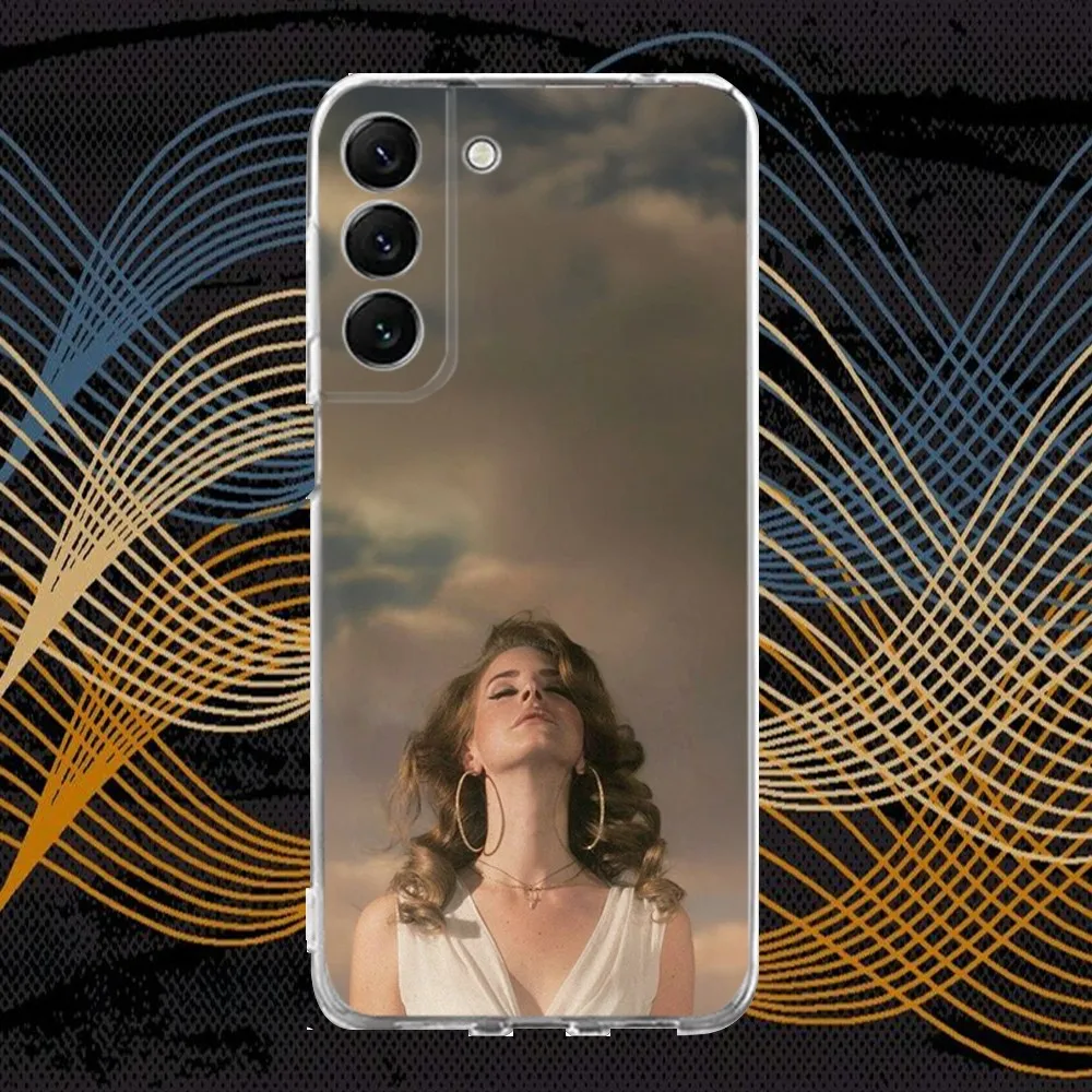 Силиконовый чехол L-Лана Дель Рей для Samsung S30 S23 21 22 20 Ultra S20 FE lite S10 9 прозрачный PIus