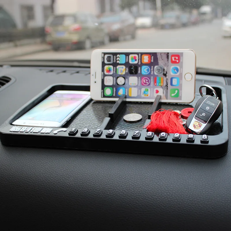 

Large instrument panel storage pad for automobile anti-skid pad