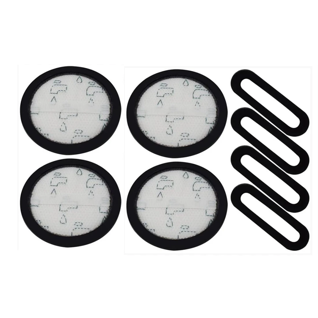 

4 шт., сменные фильтры и пенные фильтры после мотора для беспроводного пылесоса Eureka NEC180,NEC185,NEC380,NEC480