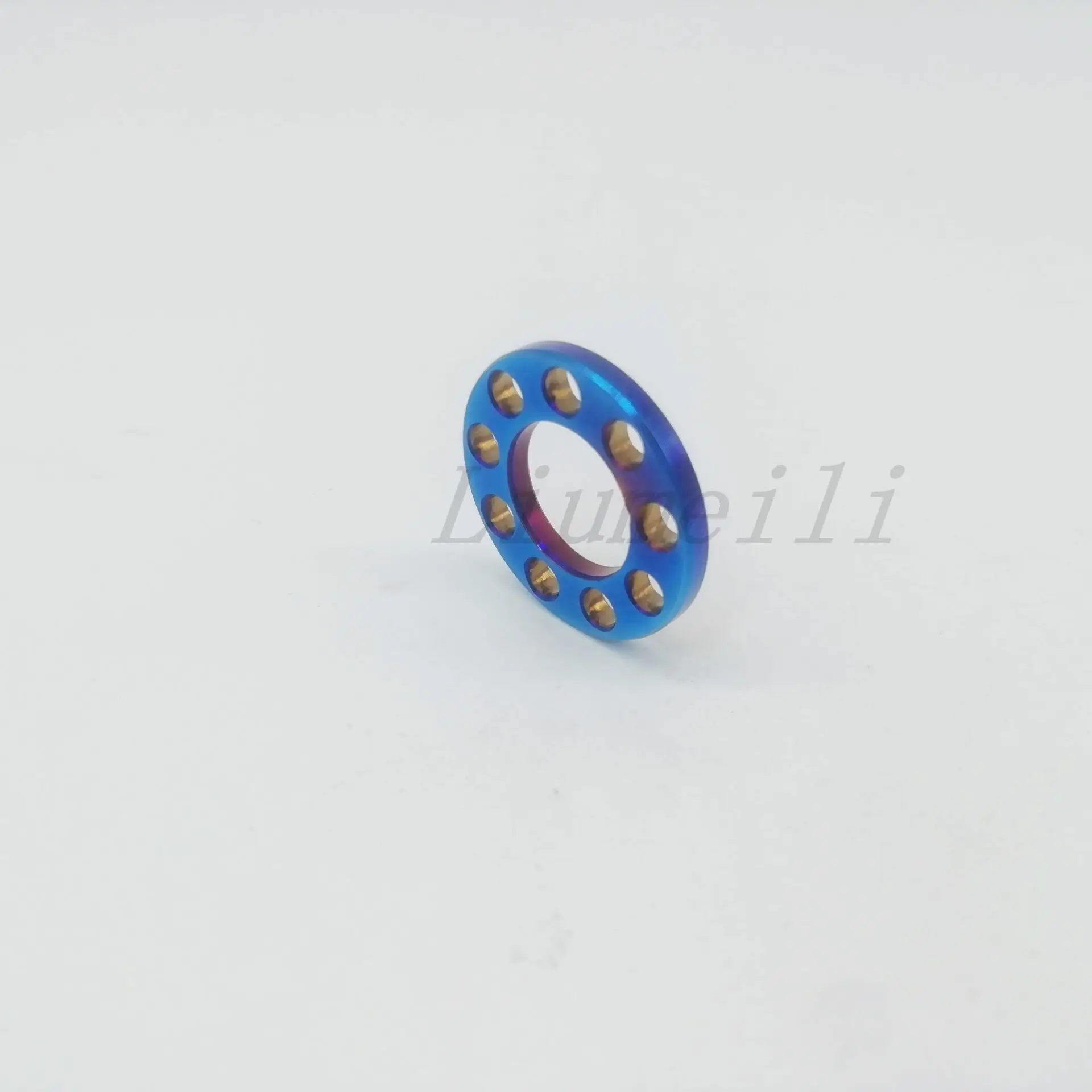 

Liumeili титановые шайбы M6/M8/M10 девять отверстий горящий синий
