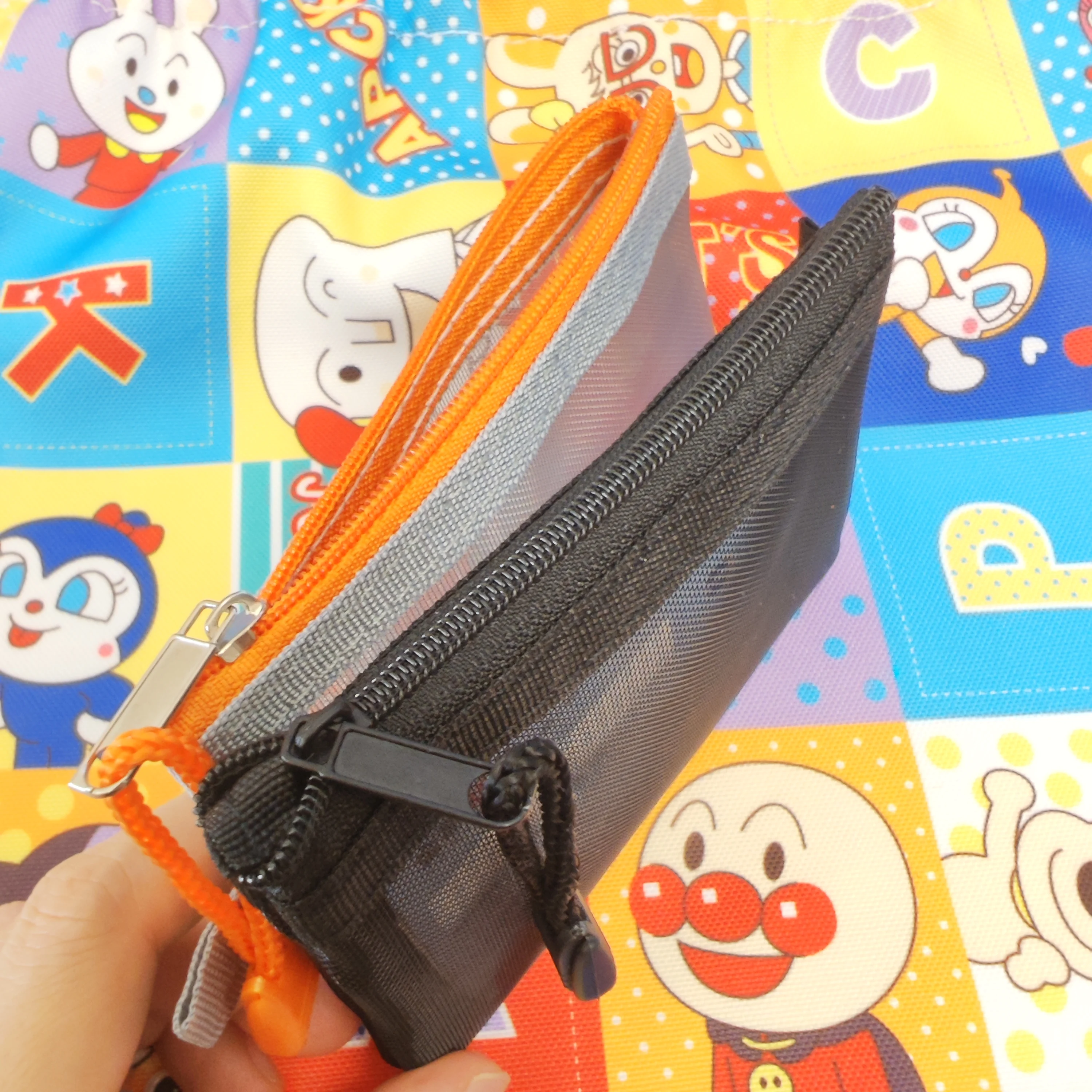 Novelty Funny Eyes Toy Portable Nylon Card Case Bus Cartoon Card Holder Coin Purse Kids School Cards Accessories Anime Toy