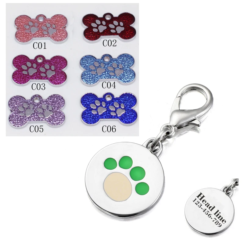 

Cat ID Tag Free Engraving Keyring For Puppy Kitten Collar Accessories Pendant Pet Custom Tag For Dogs Small Animals Supplies