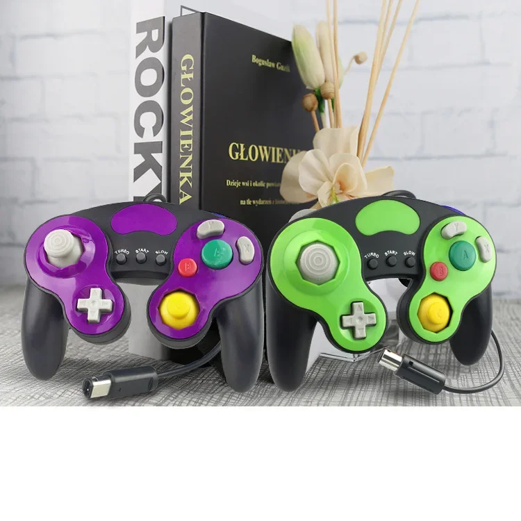 Фото Винтажный контроллер Gamecube, проводной ручной джойстик для Nintendo GameCube, геймпад NGC Controle №1