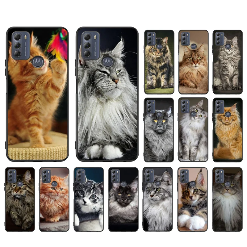 

pet maine coon cat Phone Case for Motorola Moto Edge 20 Pro Edge 20 Lite E7 Power E40 E20 One Action G10 G Play G8 G9 G60 G50