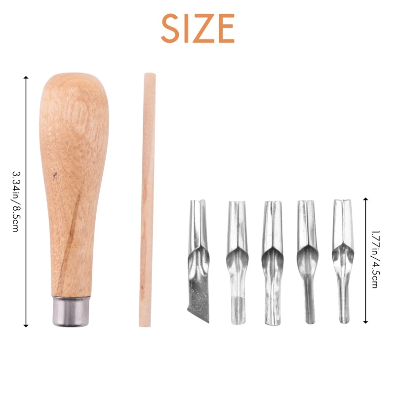 Инструменты для резьбы по резиновым штампом Lino Block с 5-лезвием набор инструментов