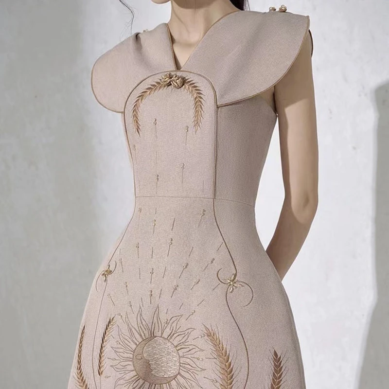 Женские платья женское платье с вышивкой шикарное элегантное кружевное