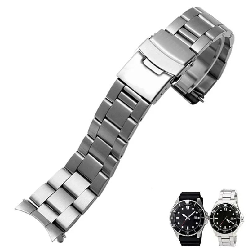 Стальной ремешок для часов Casio Swordfish MDV-106 107 браслет 2784 стальной часы из