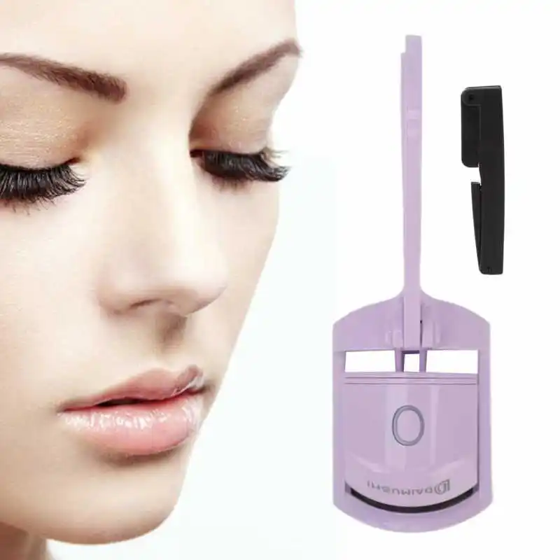

Electric Heated Eyelash Curler with Steel Comb Long Lasting Eye Lash Perm Eyelashes Clip Makeup Eye Lashes Curler Beauty Tool