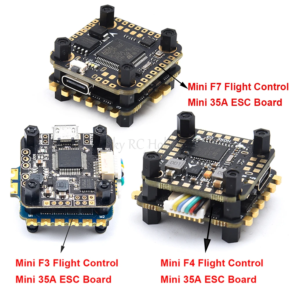 Контроллер полета NOXE F4 V3 FC / F3 / Aocoda-RC F7 V1.0/Mini 35A 4 в 1 ESC / XF5806 Flytower для FPV радиоуправляемого дрона ELF88 90 Q90