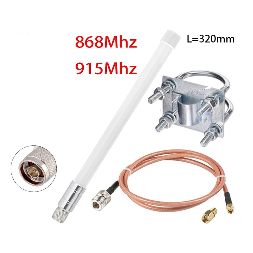 

8dBi большой радиус действия LoRa Gat Eway 915 МГц Антенна Разъем для кабеля для Helium RAK Hotspot HNT Miner для антенн LoRa