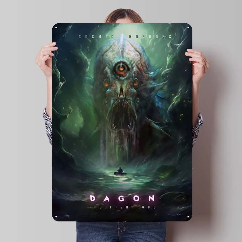 Киндтон Бог металлическая вывеска художественная роспись украшение на Хэллоуин