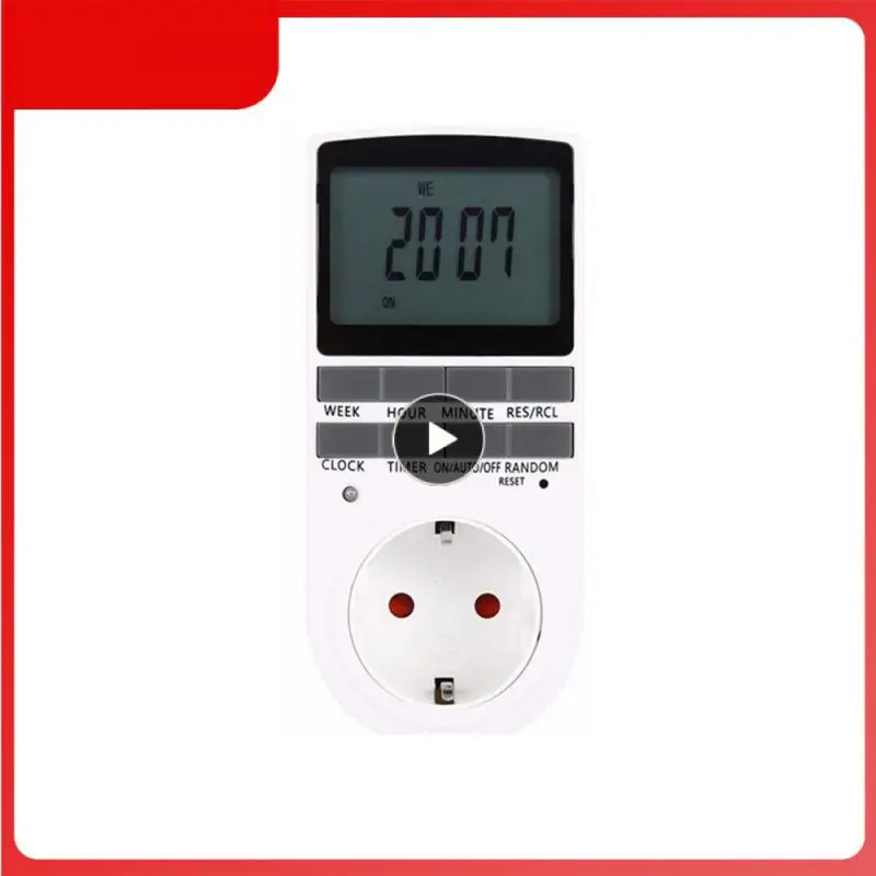 

Электронный умный таймер, розетка с обратным отсчетом, цифровой таймер для умного дома, переключатель с подключением 24 ч, 7 дней недели Am/pm