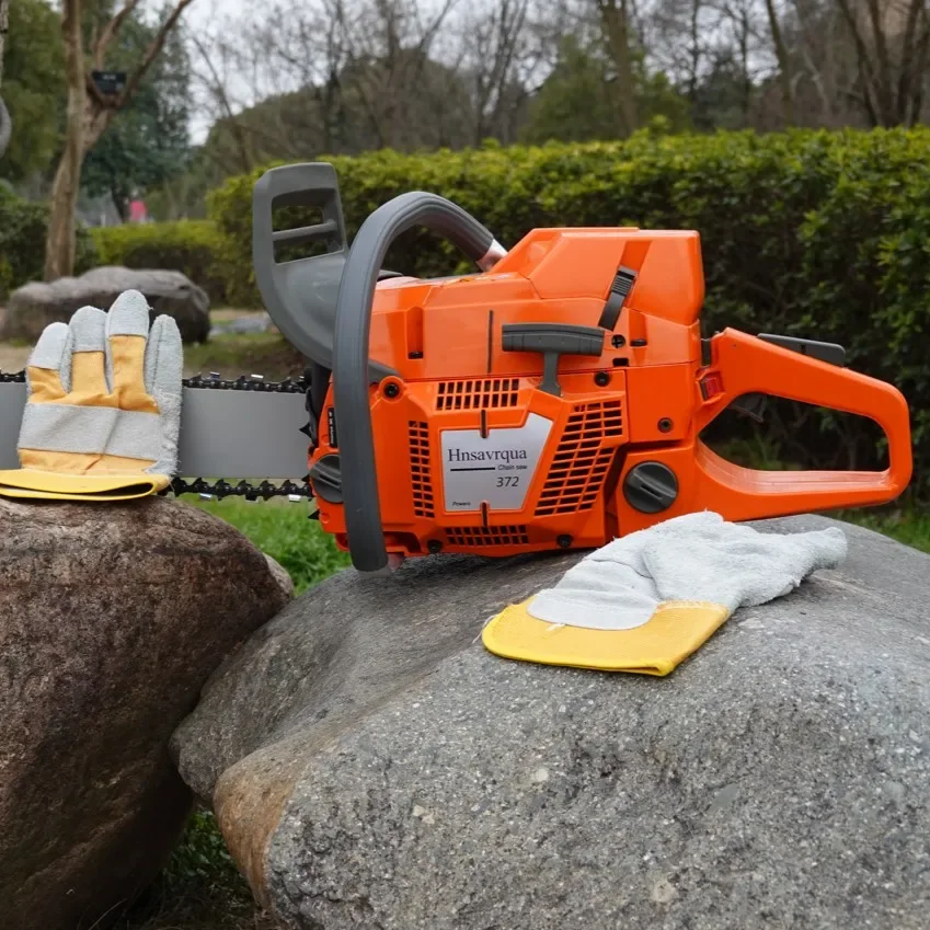 Professionelle Benzin Kettensäge Befesti отличаются HUS372 372 72CC KETTENSÄGE Power Garten Werkzeuge Fabrik Ver되고 Dropshippin