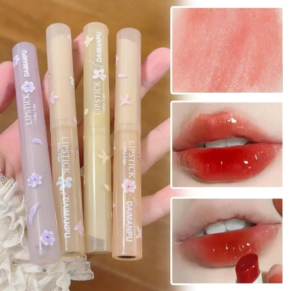 

Прозрачная глянцевая губная помада в форме сердца, желе, зеркальная губная помада с длинной чашкой, антипригарная губная помада, водонепрон...