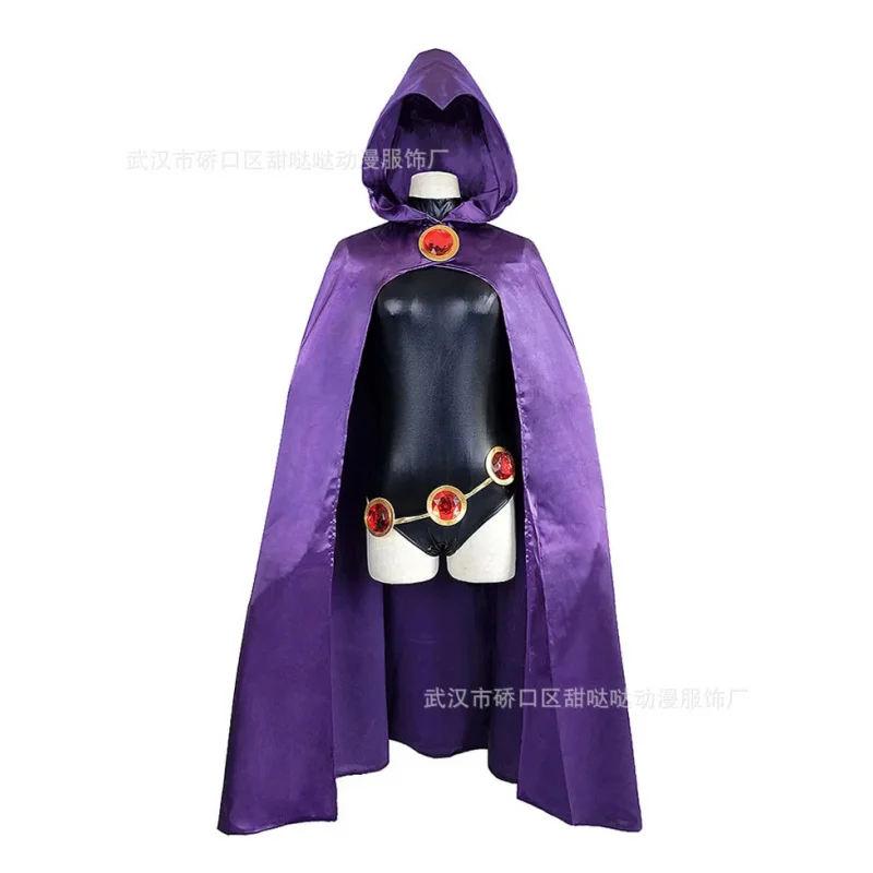 ⭕️ ⭐️ ⭕️ Костюм для косплея Рейвен из Teen Titans, супергеройский плащ, комбинезон, зентай, нарядный костюм для Хэллоуина, для взрослых. ⭐️ ⭕️ ⭐️ (art.: 3920da2cd736c) - 3920da2cd736c