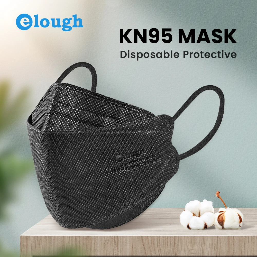 

Модные корейские маски KN95 для взрослых FFP2 Mascarillas FPP2 neгра, черная 4-слойная защитная маска для лица, респиратор FFP2MASK CE