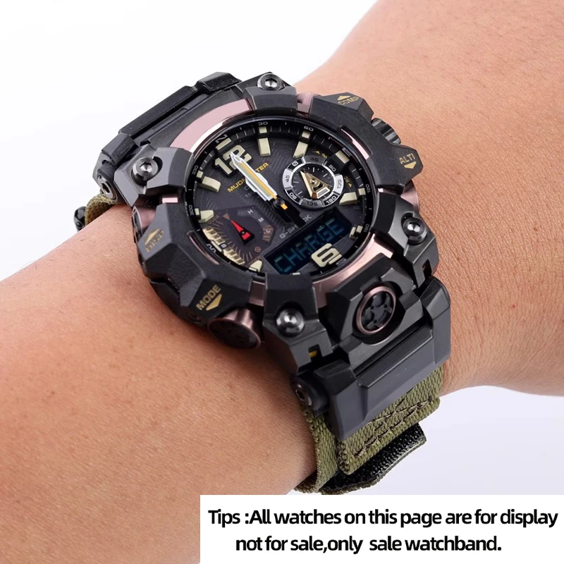 Фото GWG-B1000 для Casio G-SHOCK GWG-B1000 модифицированный нейлоновый мужской ремешок для часов 3-го поколения с мягким дышащим регулируемым ремешком №4