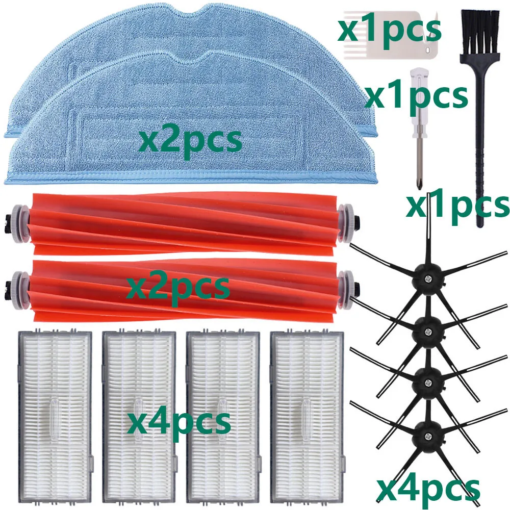 Side Roller Brush Mop Cloth Tray Filter Dust Box for Roborock S7 S7MAX S7MAXV S70 S75 T7S T7S Plus Robot Vacuum Cleaner Parts