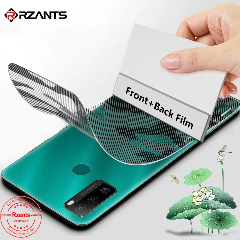 

Rzants Front Back Film For Ulefone Note 10P Screen Protector Full Cover Camouflage Soft Hydrogel Film