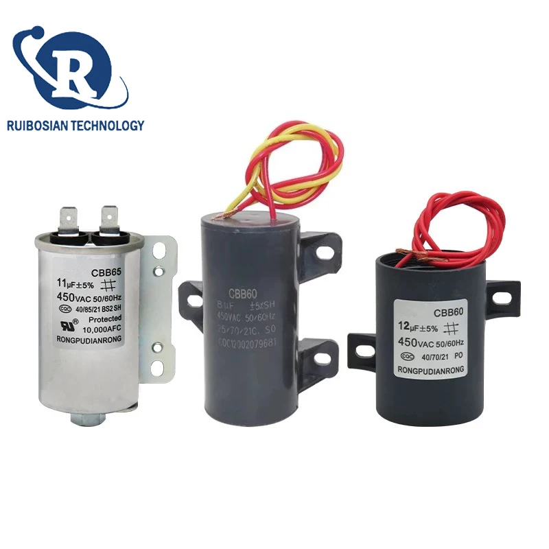 Пусковой конденсатор автоматической стиральной машины CBB60 CBB65 8 мкФ 10 11 12 13 14 15 16 18
