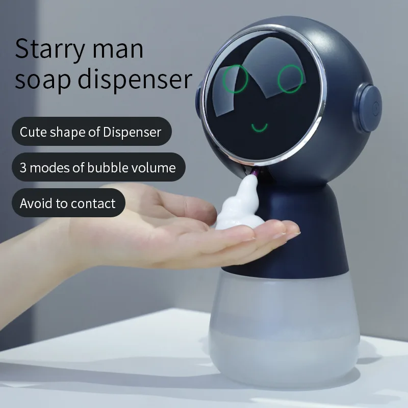 Cute Automatic Liquid Foam Soap Dispenser 320Ml Wash Hand Sanitizer Machine Type-C Rechargeable Smart Sensor Soap Dispensers