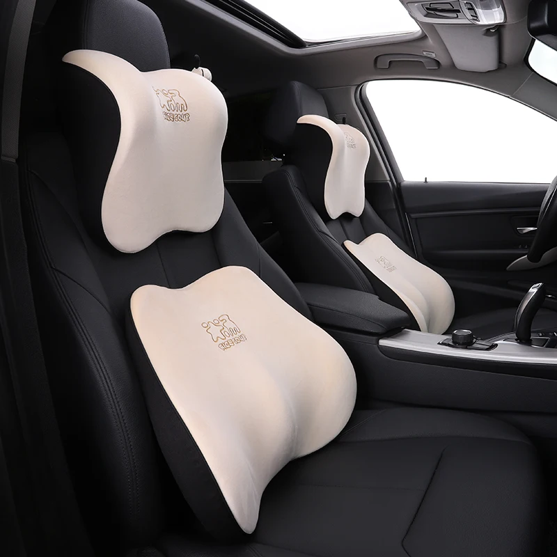 

High Quality Car Seat Headrest Neck Pillow Auto Rest Guard Lumbar Pillow Universal Head Support Protector Relieve Fatigue