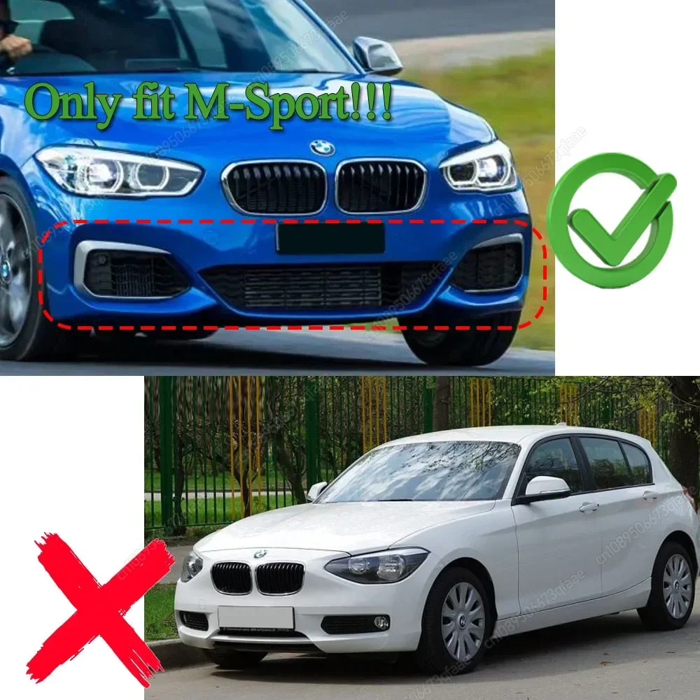 Передний бампер разделитель губ диффузор комплект кузова спойлер для BMW 1 серии F20