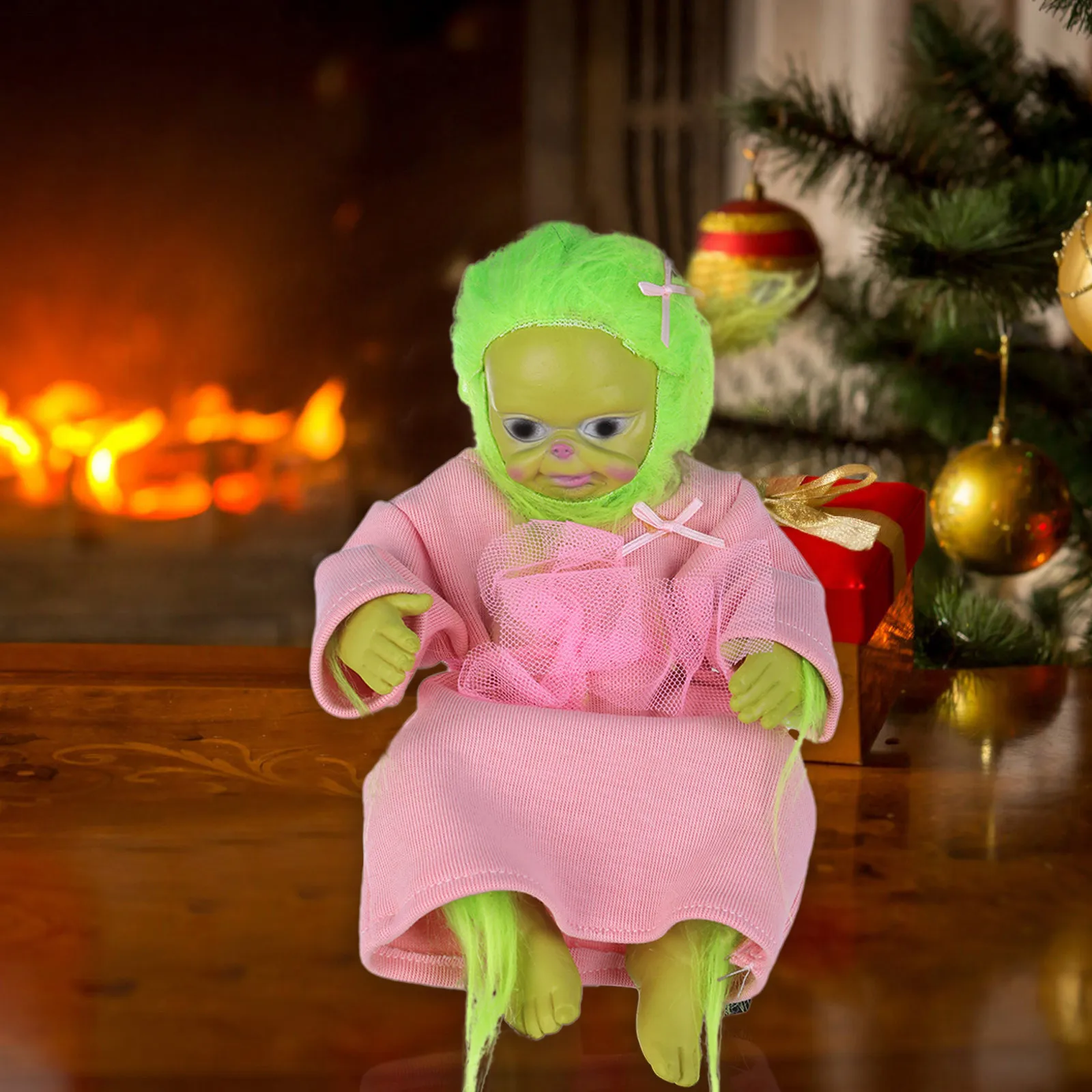 2022 Реалистичная мультяшная Кукла Reborn Baby Grinch Рождественская кукла-игрушка для