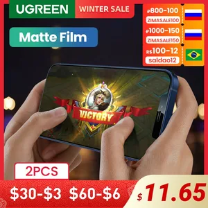 Ugreen matte phone screen protectors for iphone 12 pro max full cover tempered glass for iphone 12 mini safety screen film glass 1 for Item image