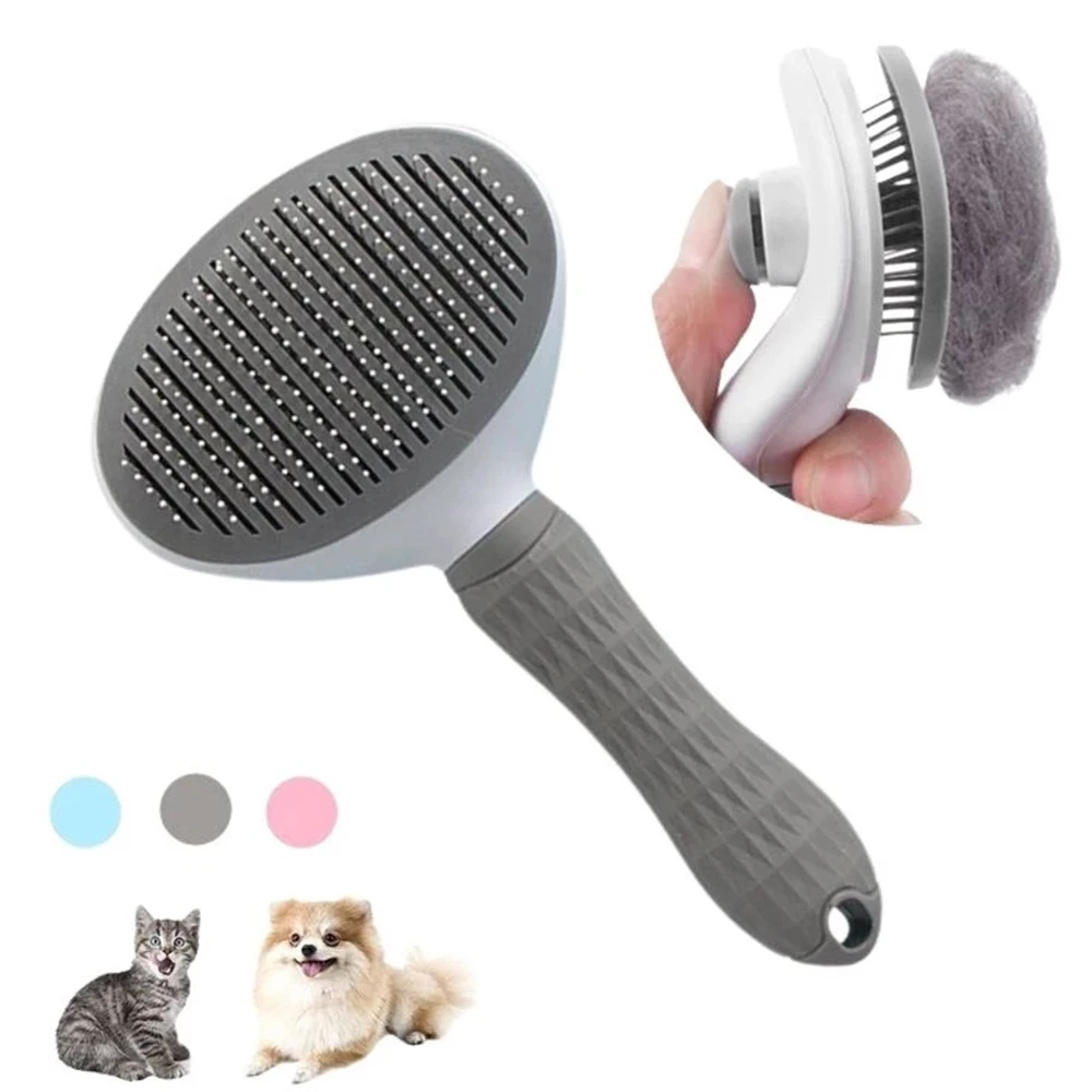 

Long Comb Supplies Cleaning Self Grooming Hair Or Steel Hair Stainless Brush Short Pets Auto Massage Cat Brush Pet Dog Comb For