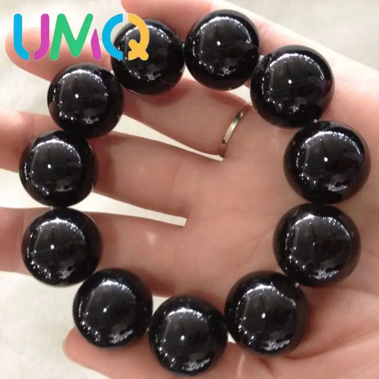 

Men's Hand String to Ward Off Evil Spirits, Recruit Wealth, Black Agate Stone 2.0m Jewelry, Fine Jewelry, Send Lover's Plate to