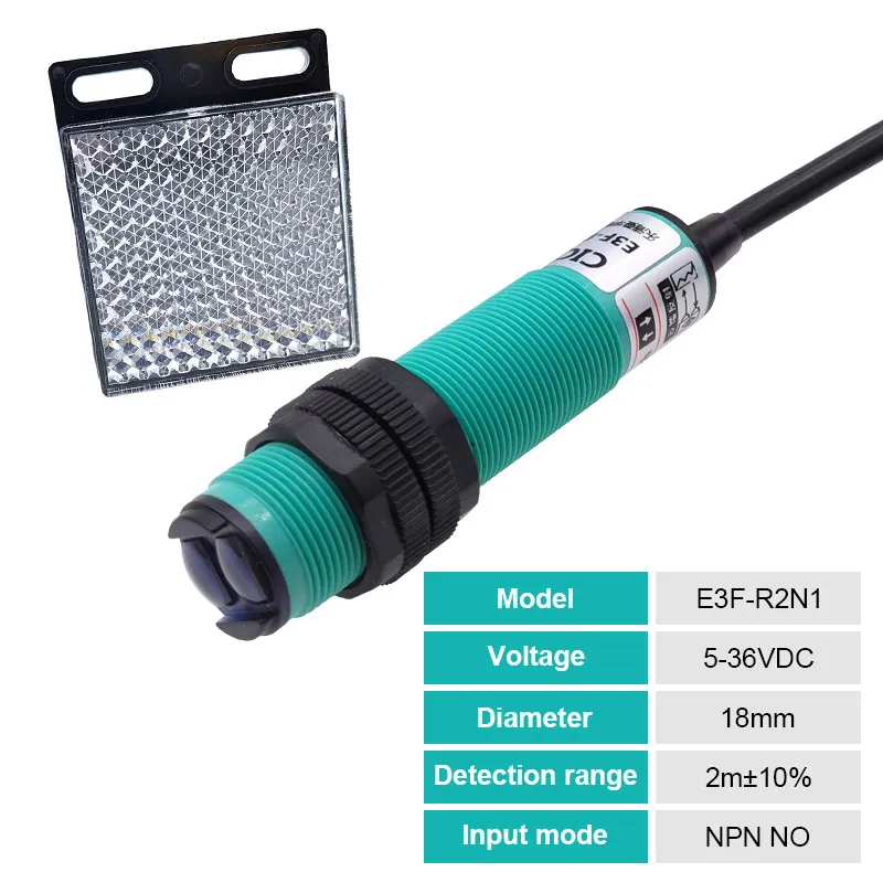 

Фотоэлектрический переключатель CNMAWAY E3F-R2N1 2м