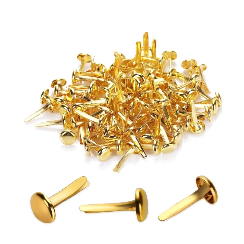 Зажимы с круглой головкой металлические зажимы штифты для скрапбукинга узором