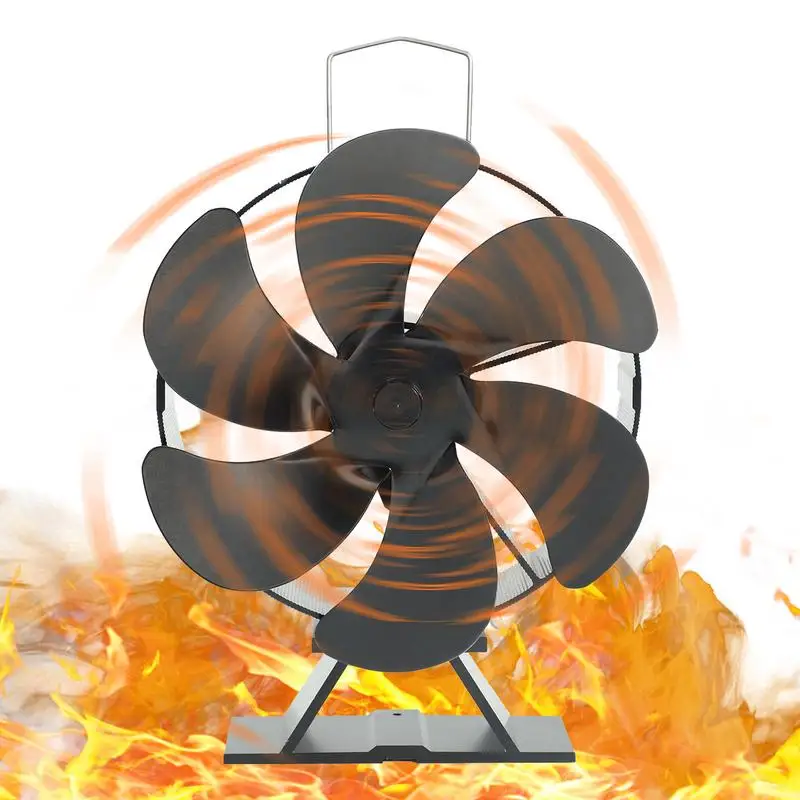 

Wood Stove Fan Heat Powered Stove Top Fans Silent Operation Automatic Adjustment Thermal Fans For Wood/Log Burner/Fireplace