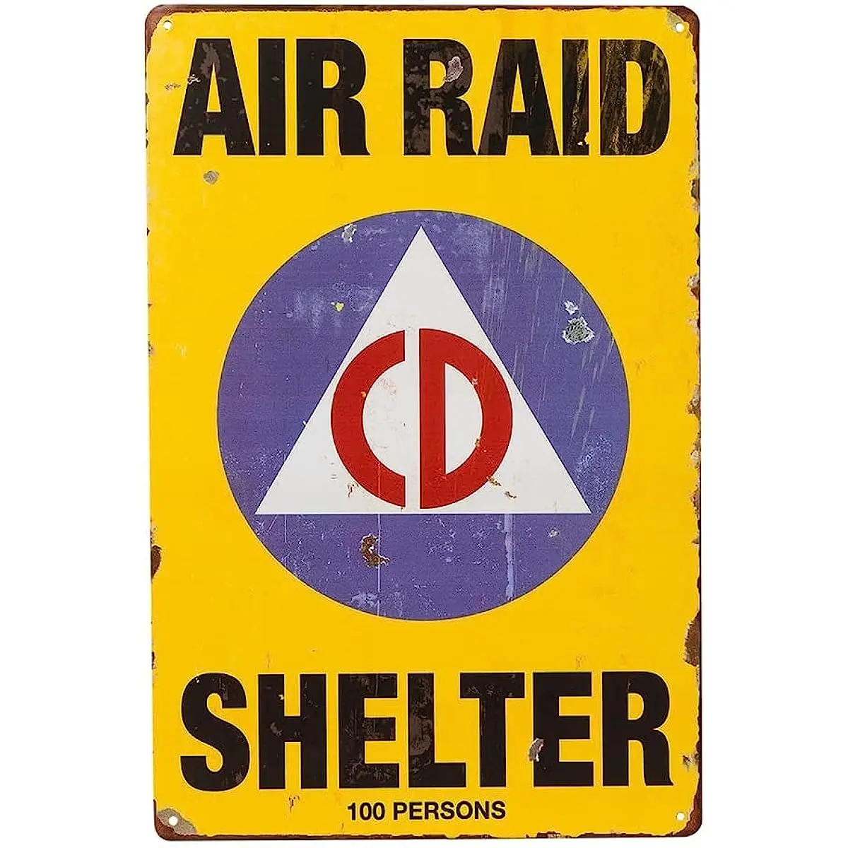 

Vintage Wall Decor Air Shelter Garage Courtyard Decor Novelty Funny Gift Sign Metal Shop Sign