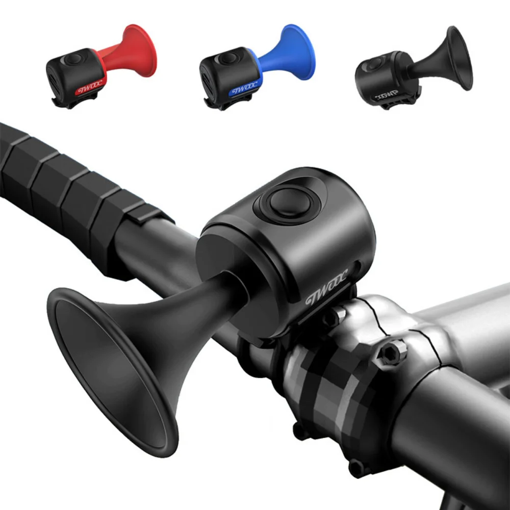 

120db Electric Bicycle Horn Loud Bike Bell with Warning Sound Bike Horns with Warning Sound and Battery for Kids Scooters Bikes