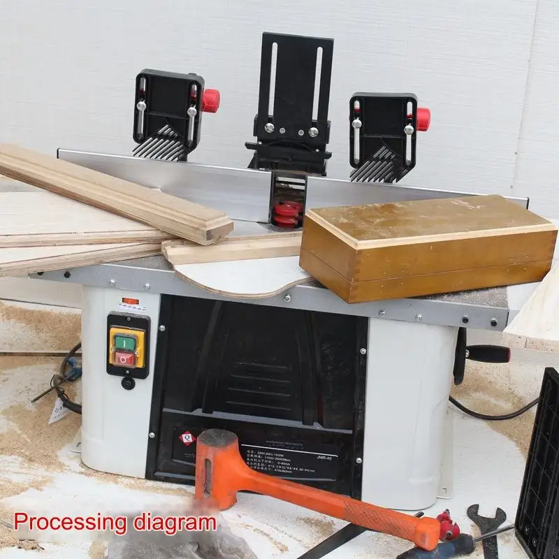Многофункциональный промышленный строгальный станок по дереву 220 В настольный