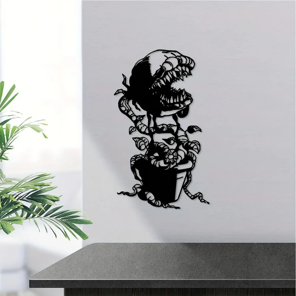 1 Шт. Креативное Металлическое Украшение На Стену С Цветочным Дизайном Каналов