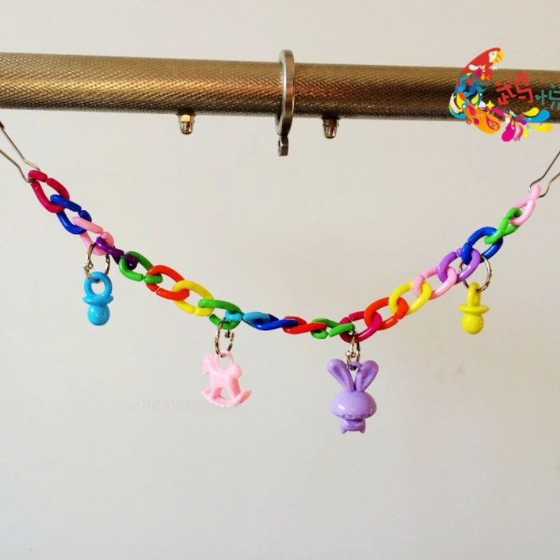 Цветной попугай игрушка для птиц клетка аксессуары деревянные игрушки попугаев