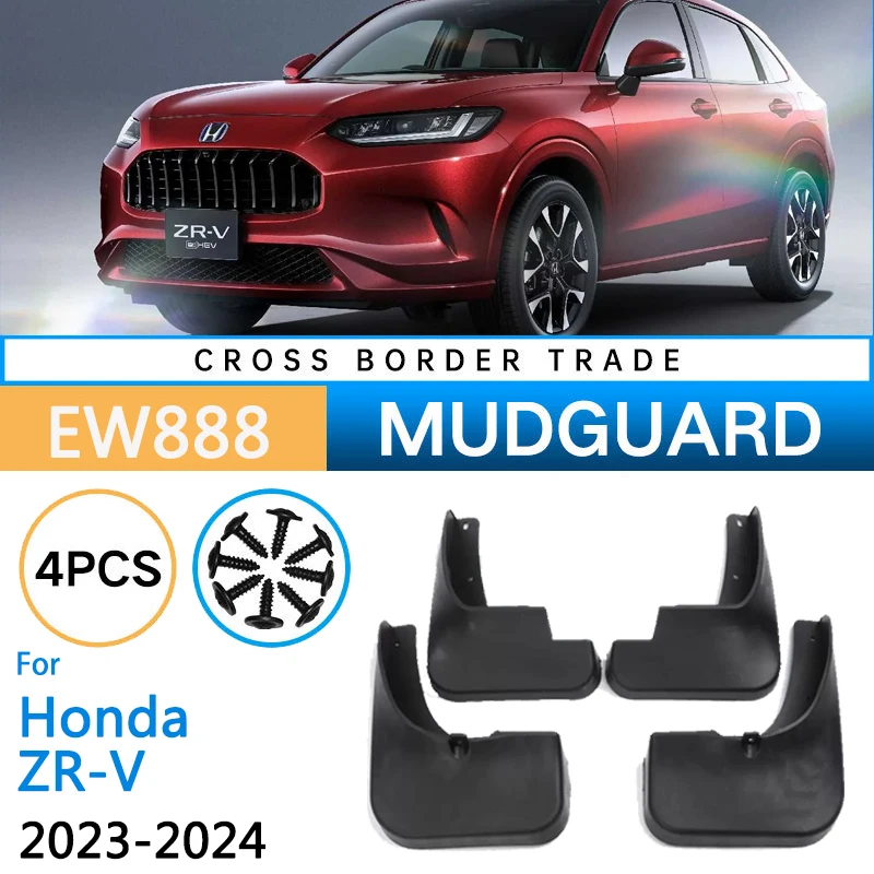 

Флэш-Брызговики для Honda Автомобильные Брызговики ZR V ZRV RZ 2022 2023 2024, брызговики, щитки от грязи, брызговики, переднее заднее колесо, автомобильные аксессуары