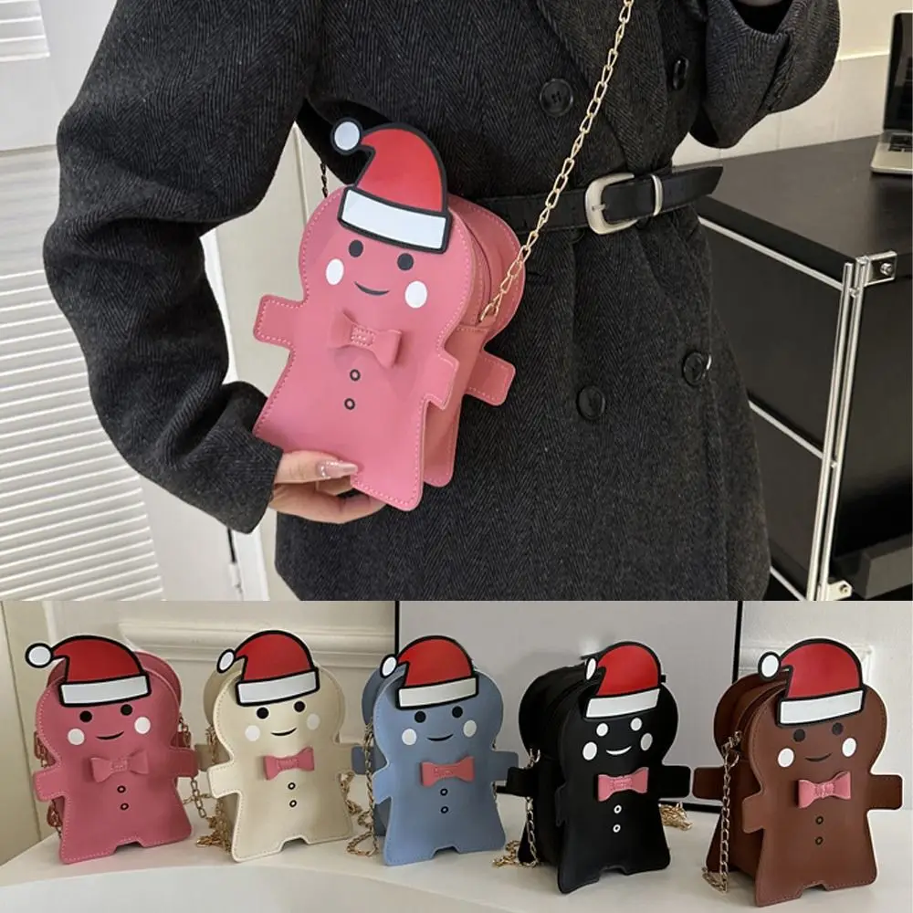 Женская кожаная сумка-Кроссбоди с бантом и мультяшным принтом