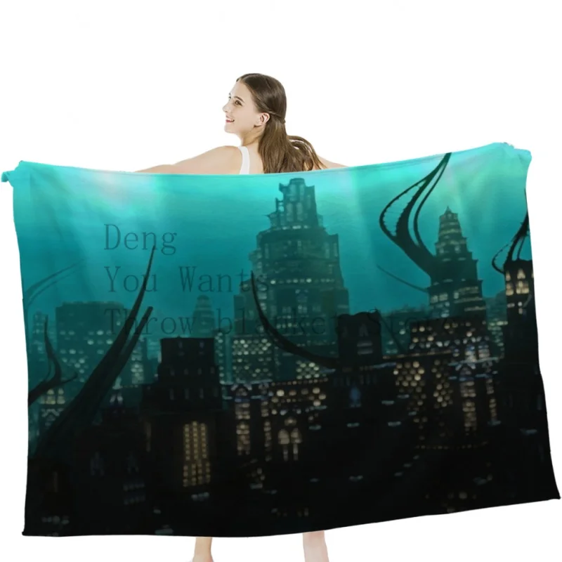 

Amaurot Throw Blankets Soft Velvet Blanket Camping Bedding Blanket Cold Cinema or Travel