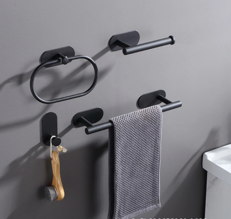

Bathroom Accessories 304 Stainless Steel Wall-mounted Towel Bar Toilet Paper Rack Stainless Steel Bathroom Hardware Accessories