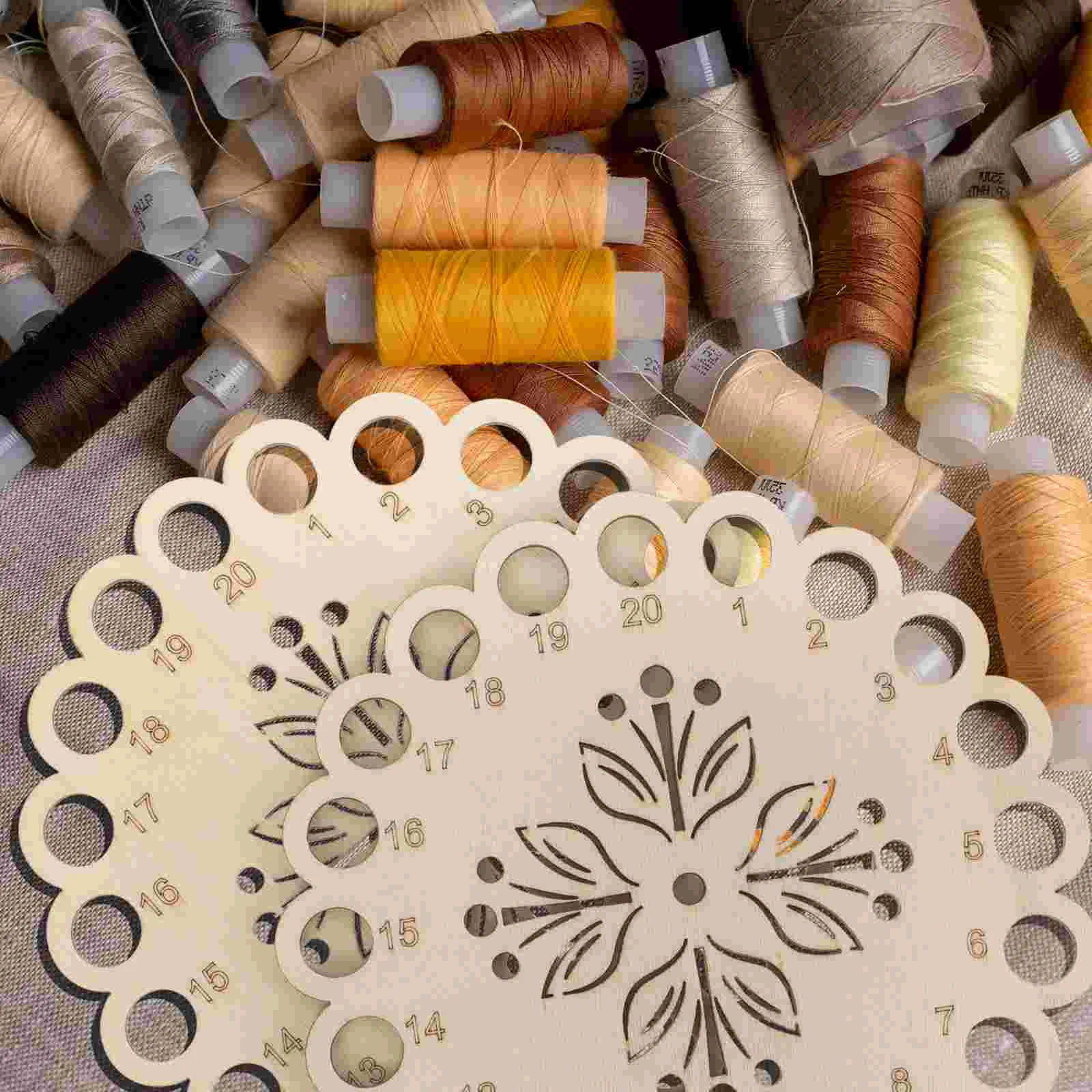 2-х шт. органайзер для досок с резьбой деревянный нитевдеватель держатель