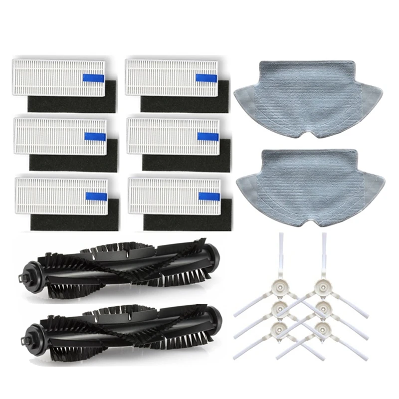 

Parts For 360 S6 Robot Vacuum Cleaner Accessories Mop Cloths Main Brush Side Brush Hepa Filter Replace Kits