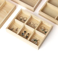 pine jewelry organizer display tray placing bracelet pendant necklace earring rings jewelry display tray small object storage