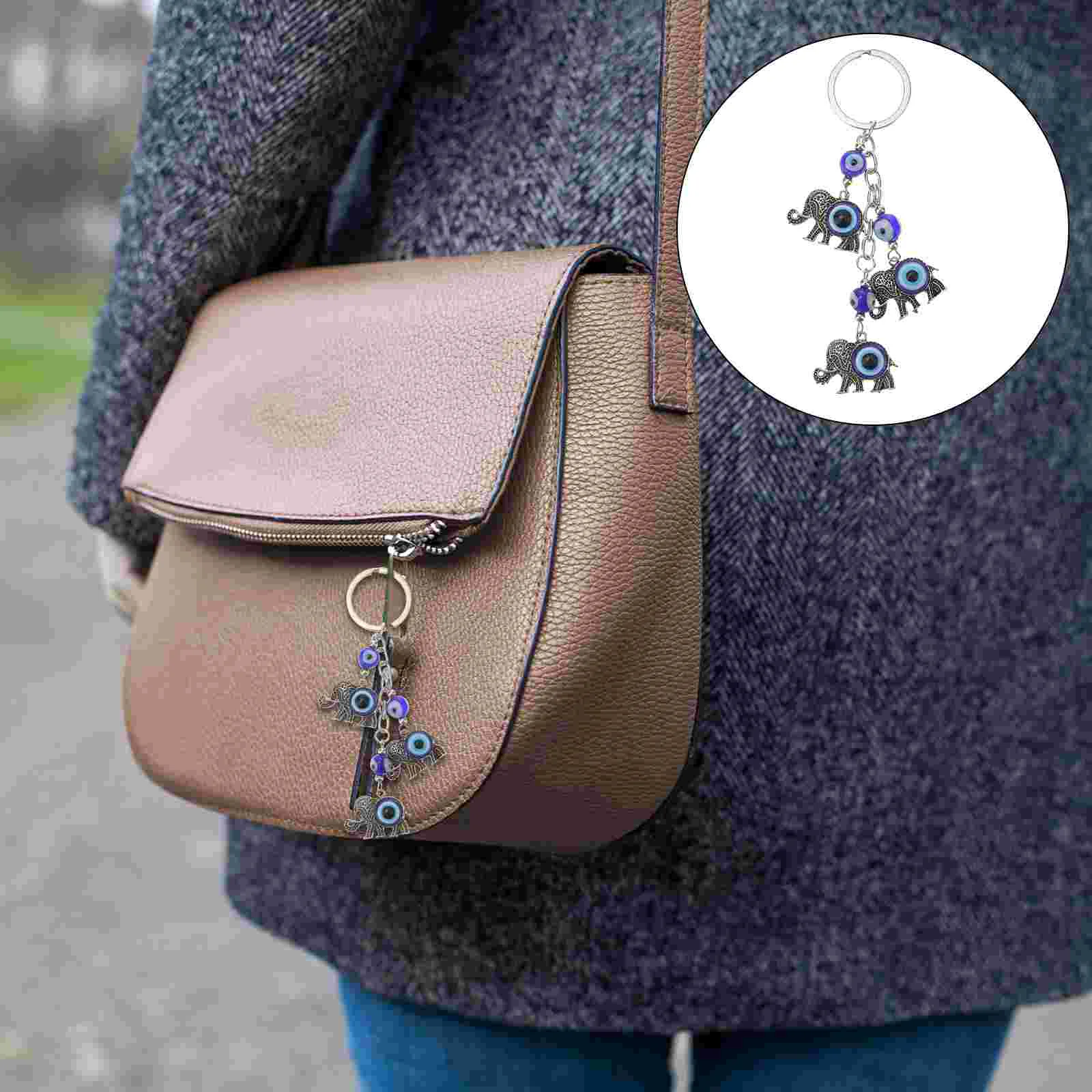 

Accessories Car Women Blue Eye Key Ring Bling Amulet Wall Hanging Keys Keychain