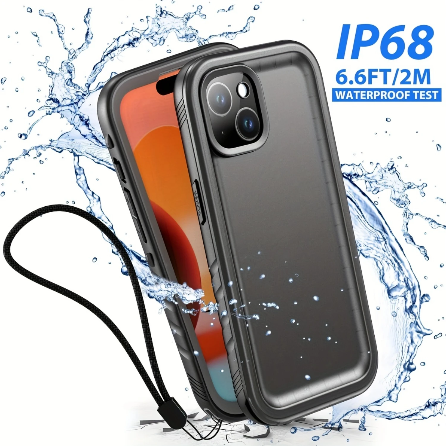 Водонепроницаемый чехол для iPhone 15 14 Plus 13 12 11 Pro Max SE — защитная пленка всего тела
