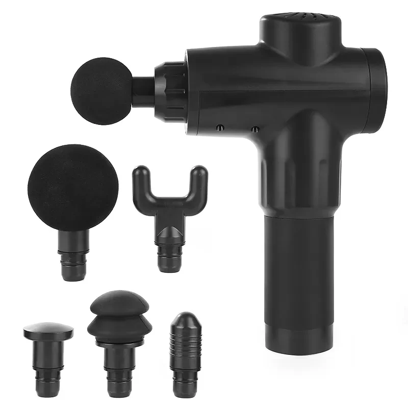 

Новый массажный пистолет для ухода за здоровьем, снятие боли в Меридиане и расслабления мышц, массажер с 4 массажными головками